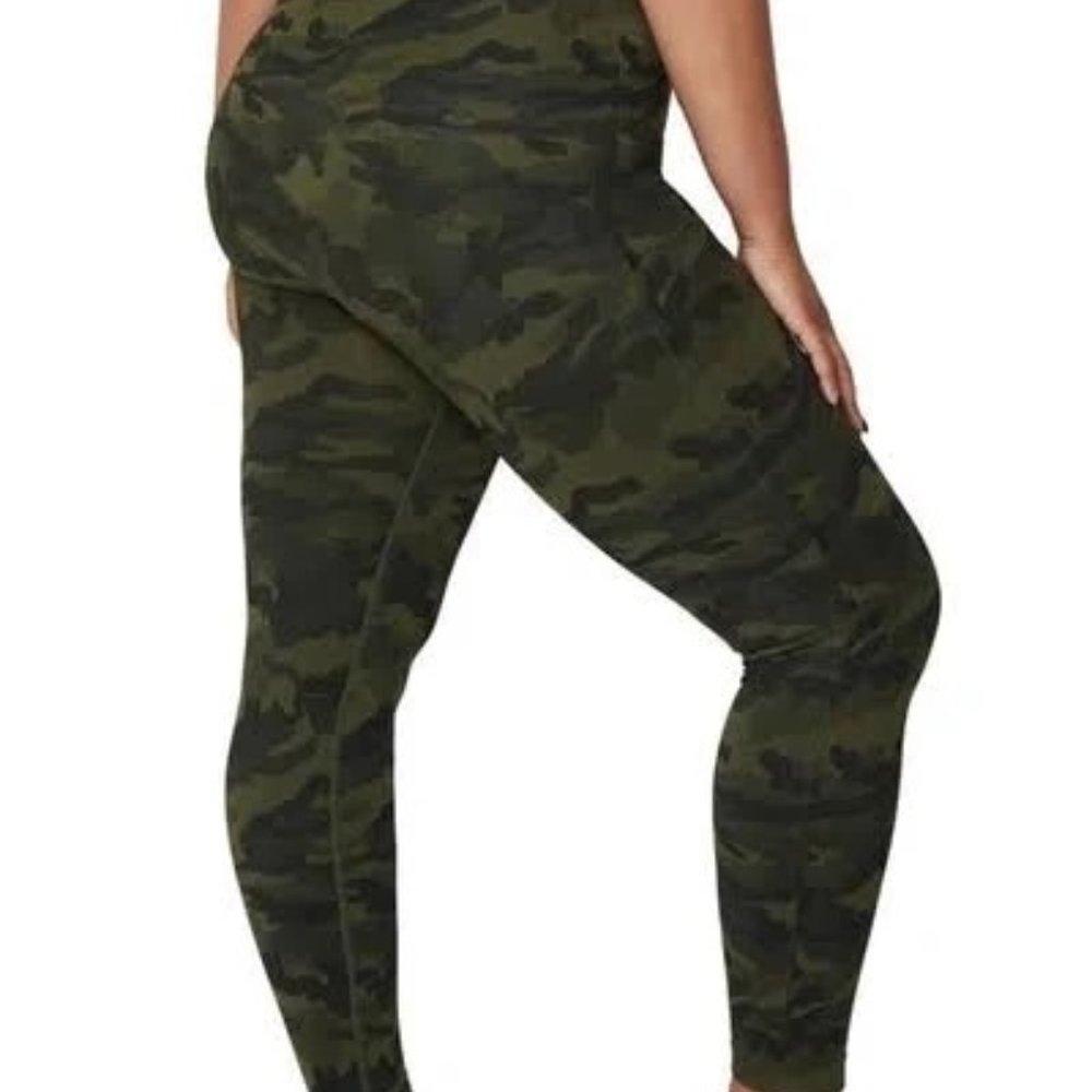 Belly Bandit Mother Tucker Compression Leggings Olive Camo SZ S NWT